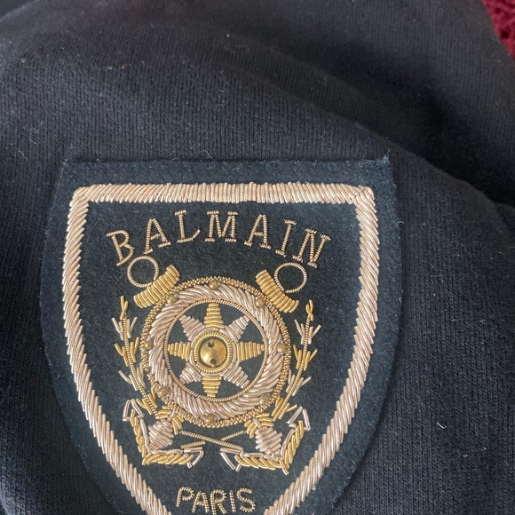 BALMAIN Vintage Crest Hoodie Size L - Picture 10 of 16